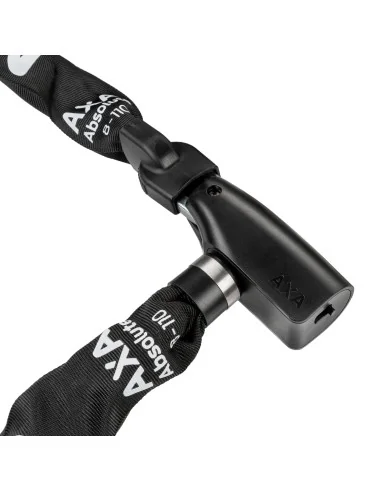 Kettingslot Axa Absolute 8-90 met polyester hoes - zwart