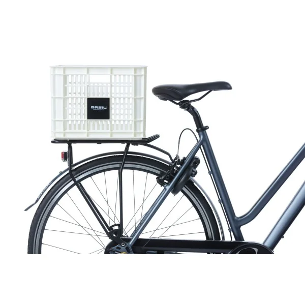 Gerecyclede fietskrat Basil Crate M 29.5 liter 35 x 45 x 25 cm - bright white