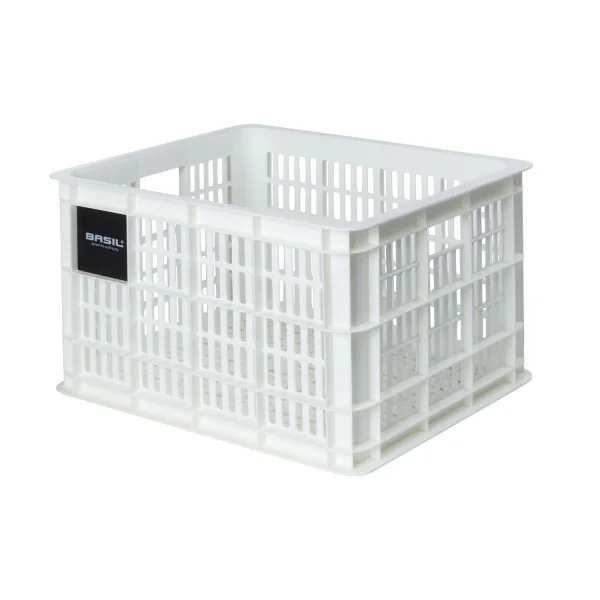 Gerecyclede fietskrat Basil Crate M 29.5 liter 35 x 45 x 25 cm - bright white