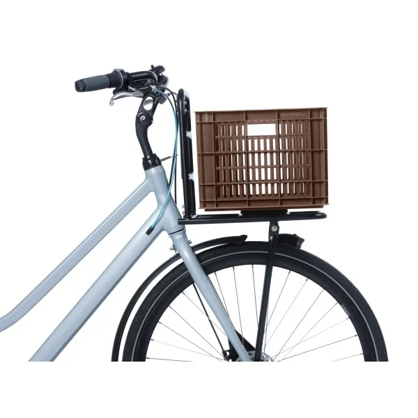 Gerecyclede fietskrat Basil Crate M 29.5 liter 35 x 45 x 25 cm - brown