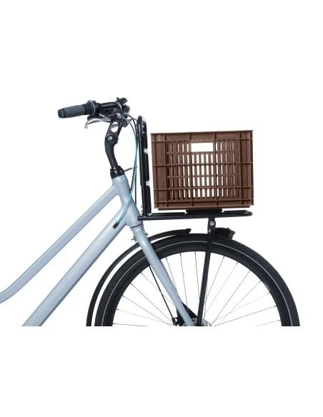 Gerecyclede fietskrat Basil Crate M 29.5 liter 35 x 45 x 25 cm - brown