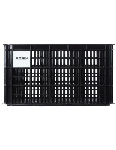 Gerecyclede fietskrat Basil Crate L 40.0 liter 39 x 49 x 26 cm - black