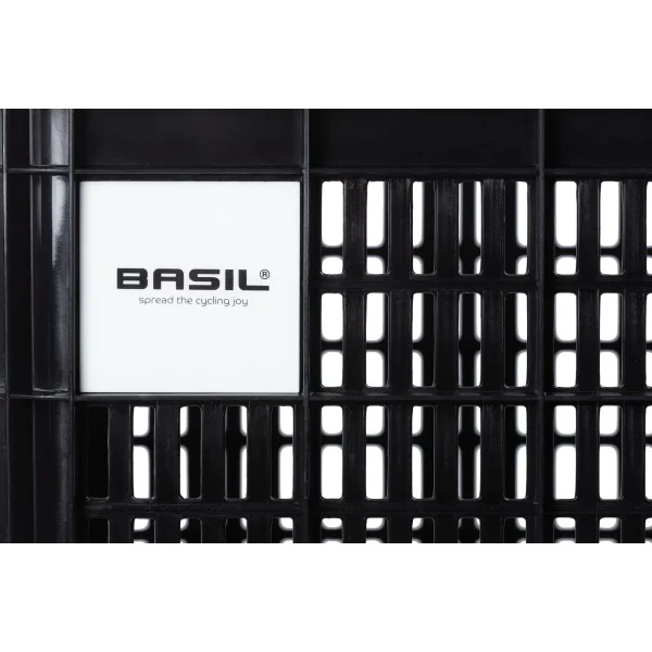Gerecyclede fietskrat Basil Crate L 40.0 liter 39 x 49 x 26 cm - black