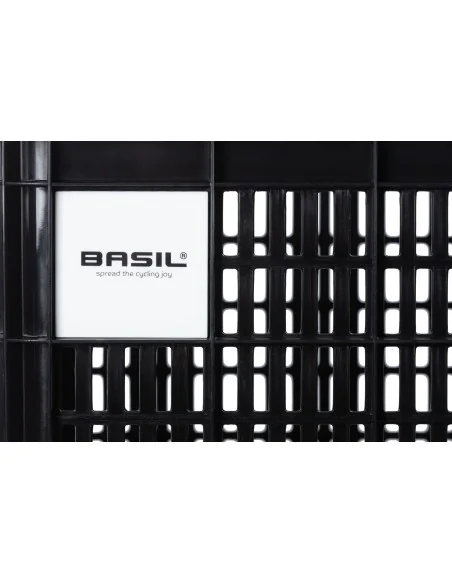 Gerecyclede fietskrat Basil Crate L 40.0 liter 39 x 49 x 26 cm - black