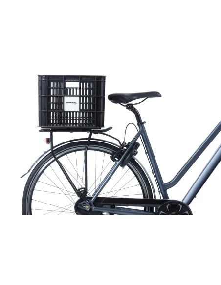 Gerecyclede fietskrat Basil Crate L 40.0 liter 39 x 49 x 26 cm - black