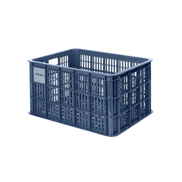 Gerecyclede fietskrat Basil Crate L 40.0 liter 39 x 49 x 26 cm - bluestone