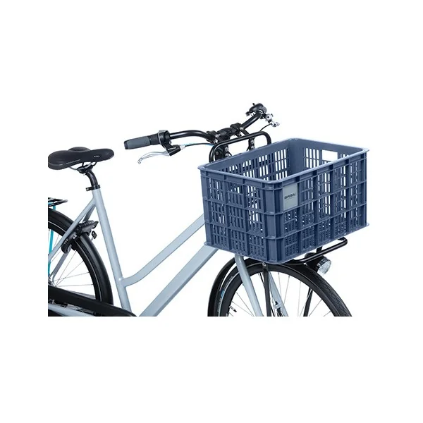 Gerecyclede fietskrat Basil Crate L 40.0 liter 39 x 49 x 26 cm - bluestone