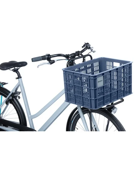 Gerecyclede fietskrat Basil Crate L 40.0 liter 39 x 49 x 26 cm - bluestone