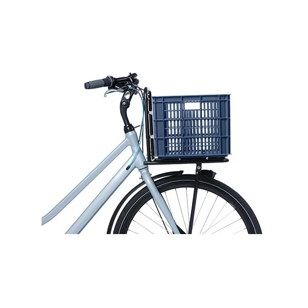 Gerecyclede fietskrat Basil Crate L 40.0 liter 39 x 49 x 26 cm - bluestone