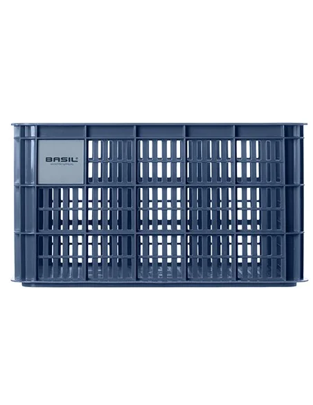 Gerecyclede fietskrat Basil Crate L 40.0 liter 39 x 49 x 26 cm - bluestone