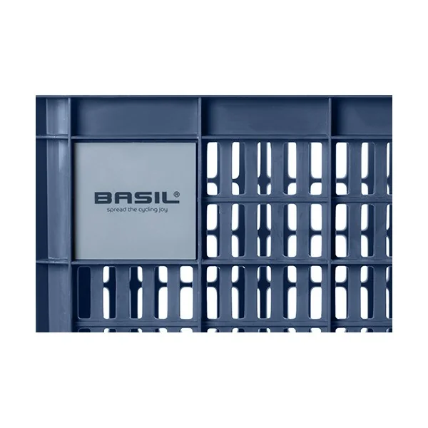 Gerecyclede fietskrat Basil Crate L 40.0 liter 39 x 49 x 26 cm - bluestone