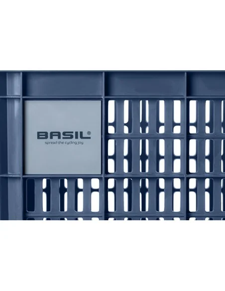 Gerecyclede fietskrat Basil Crate L 40.0 liter 39 x 49 x 26 cm - bluestone
