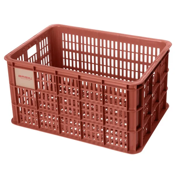 Gerecyclede fietskrat Basil Crate L 40.0 liter39 x 49 x 26 cm - terra red