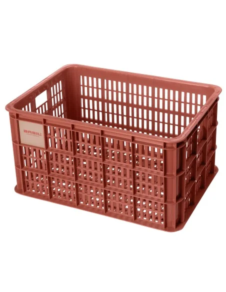 Gerecyclede fietskrat Basil Crate L 40.0 liter39 x 49 x 26 cm - terra red