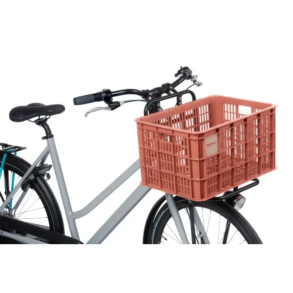Gerecyclede fietskrat Basil Crate L 40.0 liter39 x 49 x 26 cm - terra red
