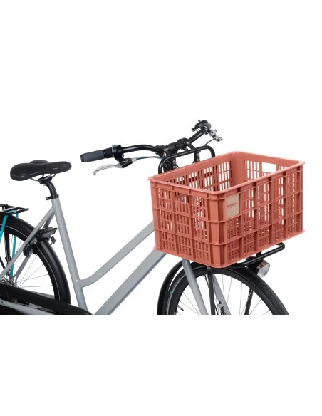 Gerecyclede fietskrat Basil Crate L 40.0 liter39 x 49 x 26 cm - terra red