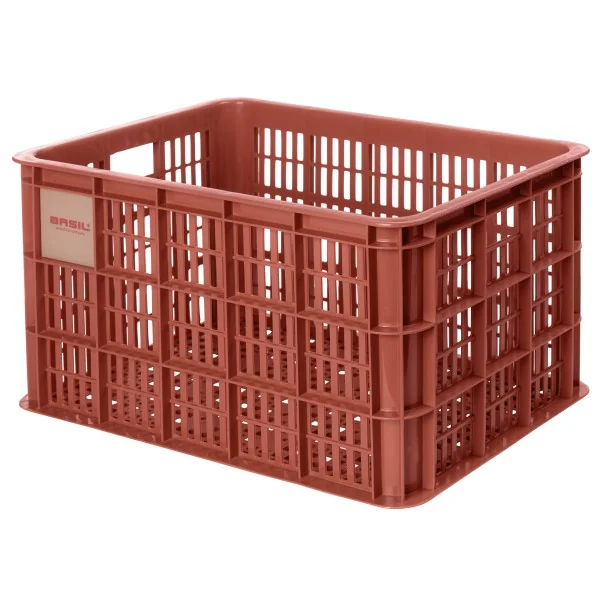 Gerecyclede fietskrat Basil Crate L 40.0 liter39 x 49 x 26 cm - terra red