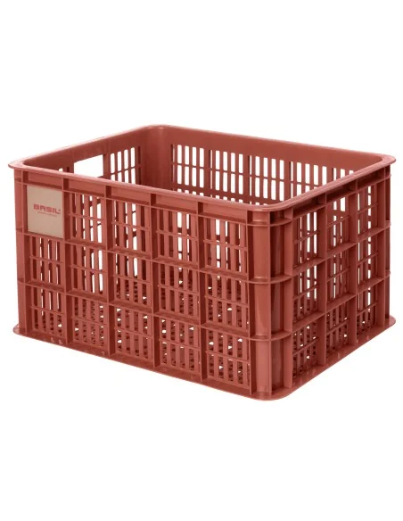 Gerecyclede fietskrat Basil Crate L 40.0 liter39 x 49 x 26 cm - terra red