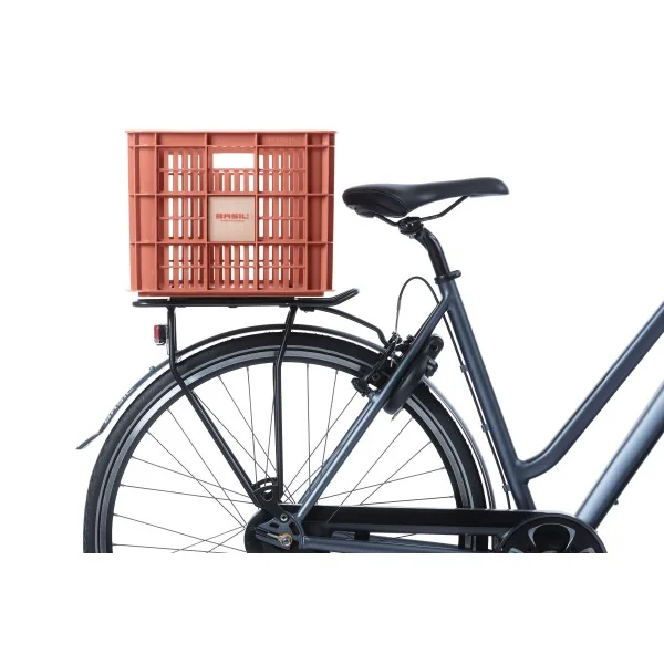 Gerecyclede fietskrat Basil Crate L 40.0 liter39 x 49 x 26 cm - terra red