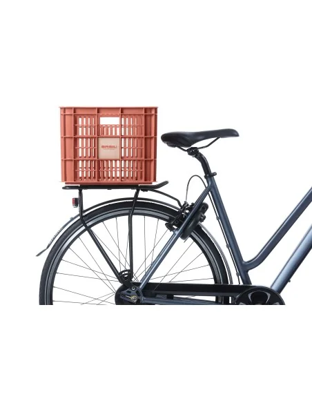 Gerecyclede fietskrat Basil Crate L 40.0 liter39 x 49 x 26 cm - terra red