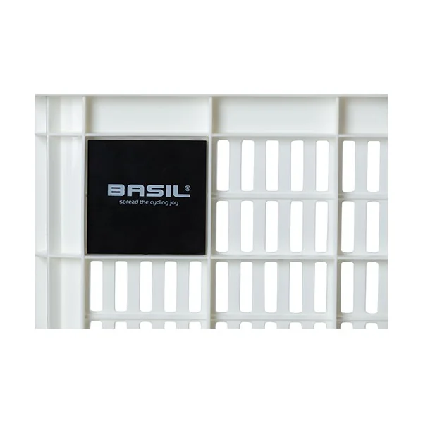 Gerecyclede fietskrat Basil Crate L 40.0 liter 39 x 49 x 26 cm - bright white