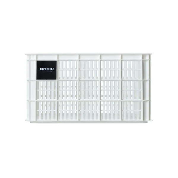 Gerecyclede fietskrat Basil Crate L 40.0 liter 39 x 49 x 26 cm - bright white