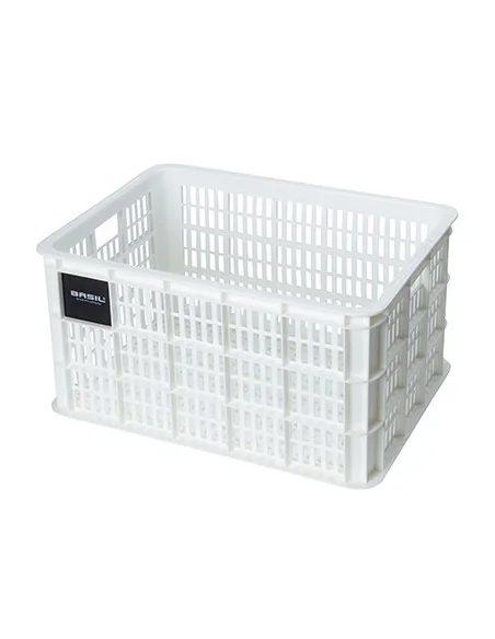 Gerecyclede fietskrat Basil Crate L 40.0 liter 39 x 49 x 26 cm - bright white