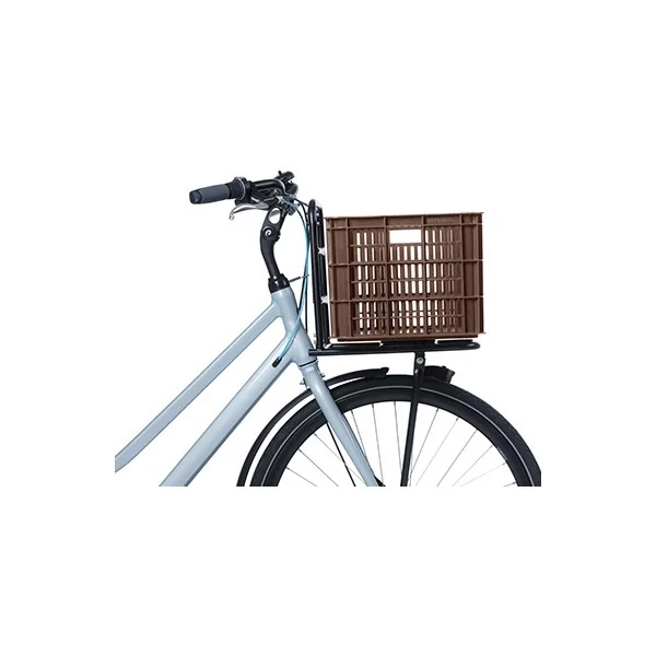 Gerecyclede fietskrat Basil Crate L 40.0 liter 39 x 49 x 26 cm - chocolate brown
