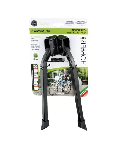 Middenstandaard 28" Ursus Hopper 2-poot 300mm - zwart