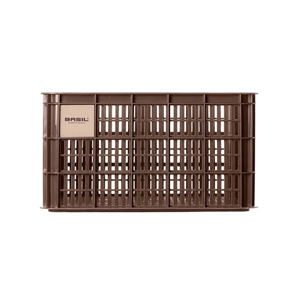 Gerecyclede fietskrat Basil Crate L 40.0 liter 39 x 49 x 26 cm - chocolate brown