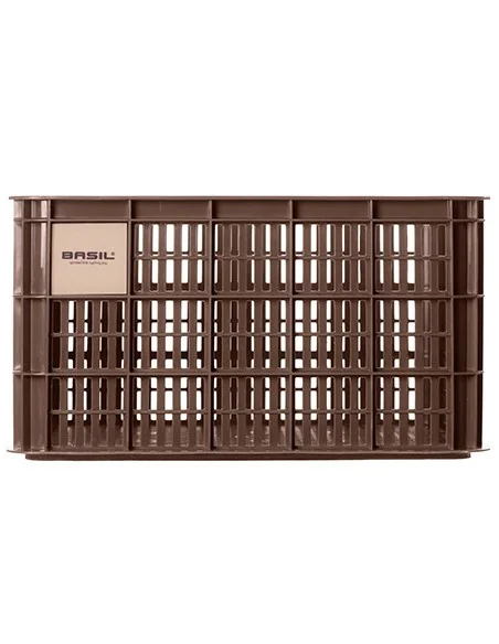 Gerecyclede fietskrat Basil Crate L 40.0 liter 39 x 49 x 26 cm - chocolate brown