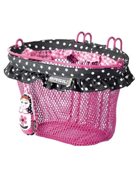 Kindermand Basil Jasmin Baboushka 28 x 20 x 18 cm - roze