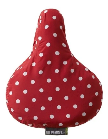 Zadeldek Basil Rosa 28 x 23 x 1 cm - rood/wit