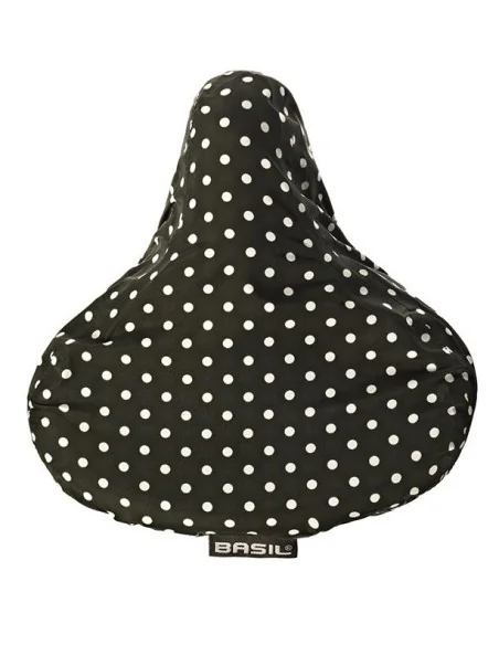 Zadeldek Basil Katharina B&D 28 x 23 x 1 cm - black & dots