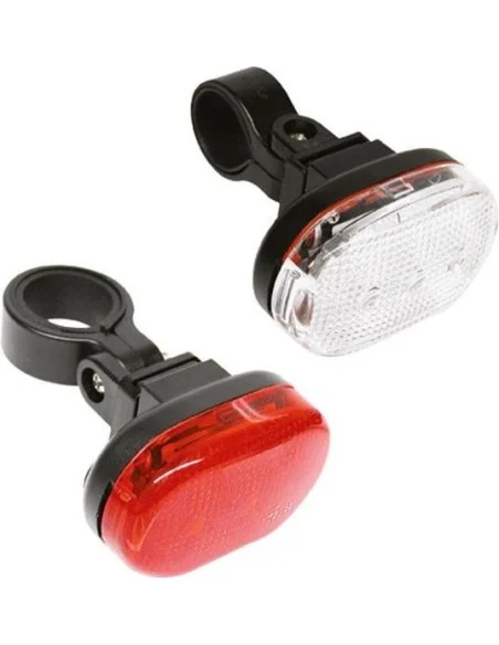 Verlichtingset Edge City - 3 Led - voor + achter - inclusief batterijen