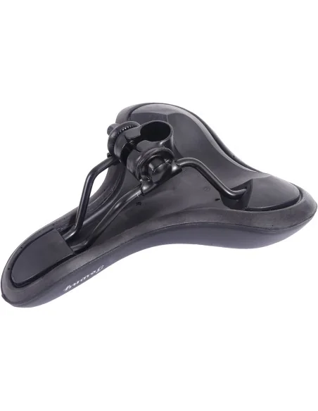 Fietszadel Edge Towny met memory foam - zwart