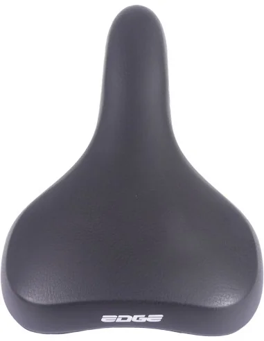Fietszadel Edge Towny met memory foam - zwart