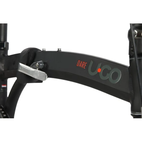 Vouwfiets U-Go Dare S1 - 20 inch - Single speed - V brake en remnaaf - Smoke Black