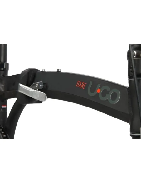 Vouwfiets U-Go Dare S1 - 20 inch - Single speed - V brake en remnaaf - Smoke Black