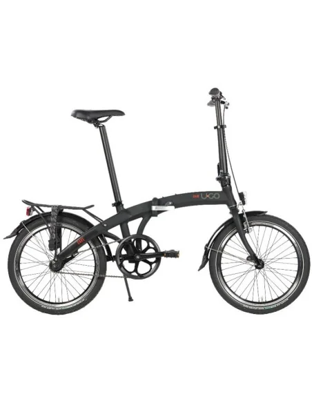 Vouwfiets U-Go Dare S1 - 20 inch - Single speed - V brake en remnaaf - Smoke Black