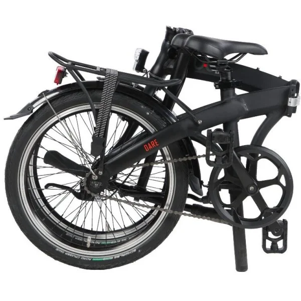 Vouwfiets U-Go Dare S1 - 20 inch - Single speed - V brake en remnaaf - Smoke Black