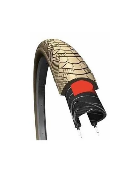 Buitenband CST Zeppelin 28 x 1.75 x 2" / 47-622mm anti lek - khaki met reflectie