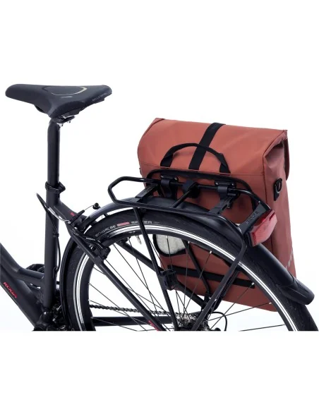Fietstas New Looxs Odense Single 17,5 liter 32 x 16 x 38 cm - rust