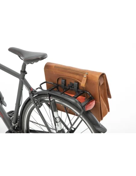 Fietstas New Looxs Fellini 18 liter 40 x 15 x 32 cm - gemaakt van luxe leder - cognac