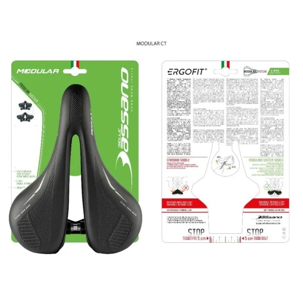 Fietszadel Selle Bassano Modular CT - zwart