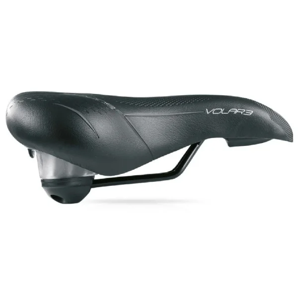 Fietszadel Selle Bassano Volare XXL BigCity met elastomeer demping - zwart