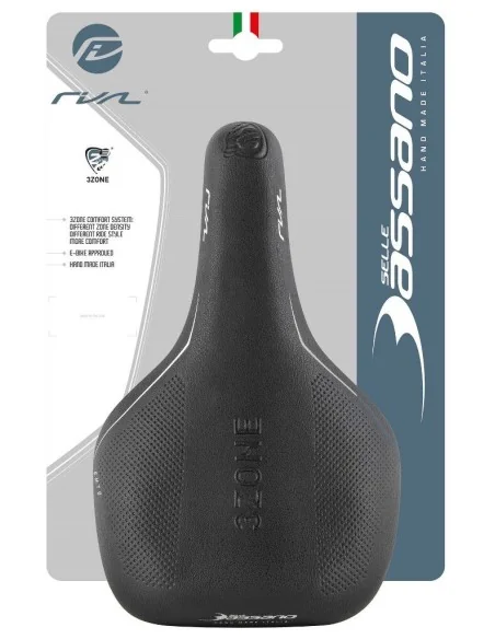 Fietszadel Selle Bassano Rivale 3zone unisex - zwart