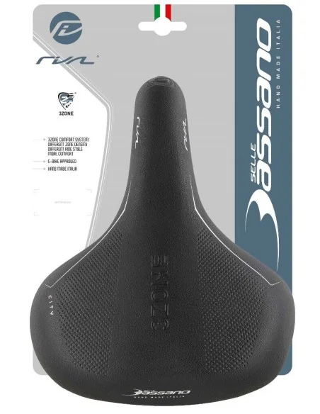 Fietszadel Selle Bassano Rivale 3zone City - zwart