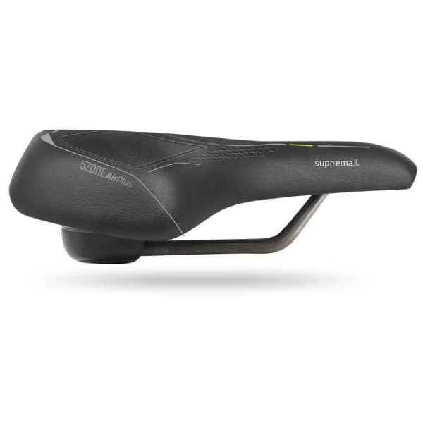 Fietszadel Selle Bassano Suprema 5zone EL Dames met elastomere demping - zwart