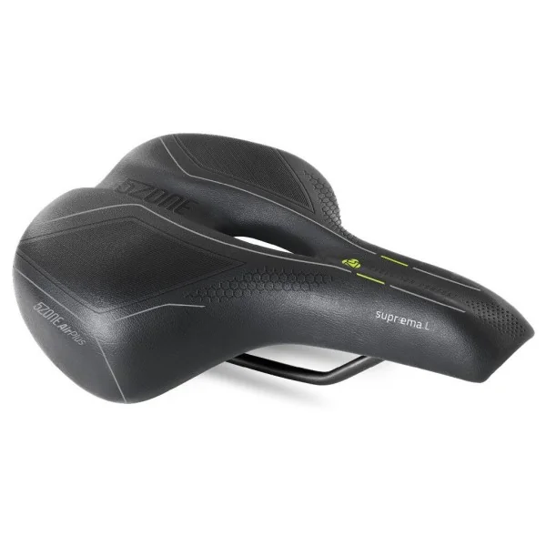 Fietszadel Selle Bassano Suprema 5zone EL Dames met elastomere demping - zwart